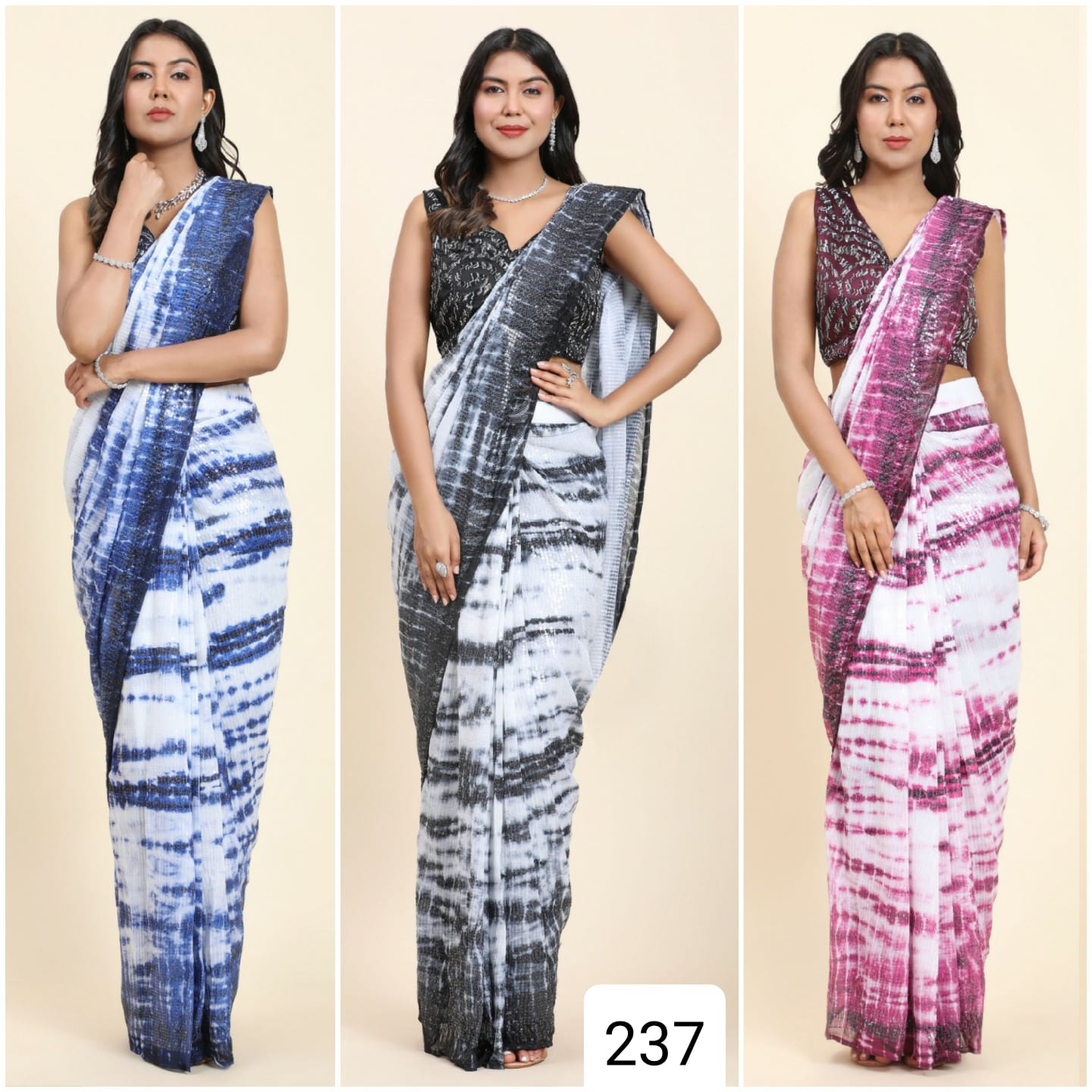 Amoha Trendz 237 Ready To Wear Sequence Saree
